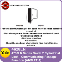 Yale 4628LN Communicating Passage Cylindrical Lock