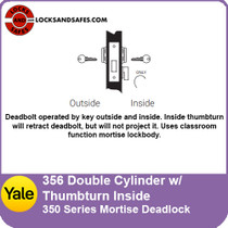Yale 356 Double Cylinder with Thumbturn Inside Mortise Deadlock