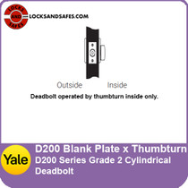 Yale D241 | Yale D242 | Blank Plate x Thumbturn Deadbolt
