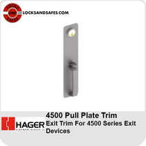 Hager 45PT | Hager Pull Plate Exit Trim