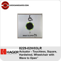 Hager 8229-02H/03LR Touchless Actuator