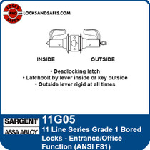 Sargent 11G05 Entrance or Office Function