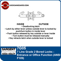 Sargent 7G05 Entrance or Office Function