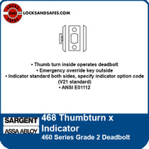 Sargent 468 Thumbturn x Indicator Deadbolt