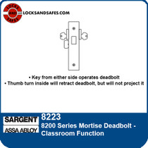 Sargent 8223 Classroom Mortise Deadbolt