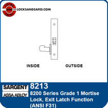 Sargent 8213 Exit Latch Mortise Lock