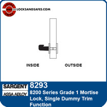 Sargent 8293 Single Dummy Trim Mortise Lock