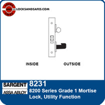 Sargent 8231 Utility Function Mortise Lock