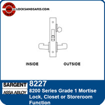 Sargent 8227 Closet Mortise Lock | Sargent 8200 Storeroom Mortise Lock