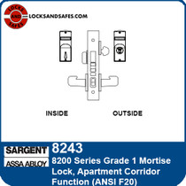 Sargent 8243 Apartment Corridor Mortise Lock