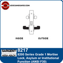 Sargent 8217 Asylum Mortise Lock | Sargent 8217 Institutional Mortise Lock