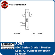 Sargent 8292 All Purpose Holdback Mortise Lock