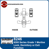 Sargent 8246 Dormitory Mortise Lock | Sargent 8246 Exit Mortise Lock