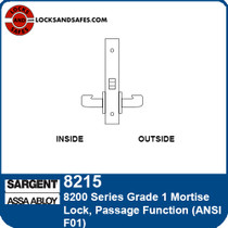 Sargent 8215 Passage Mortise Lock | Sargent 8215 Closet Mortise Lock