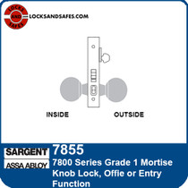 Sargent 7855 Office Mortise Lock | Sargent 7855 Entry Mortise Lock