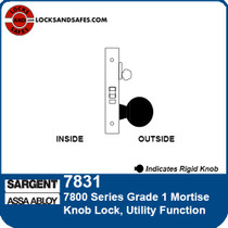 Sargent 7831 Utility Mortise Lock