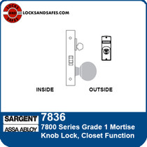 Sargent 7836 Closet Mortise Lock