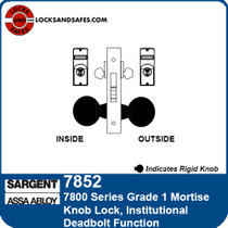 Sargent 7852 Institutional Mortise Lock