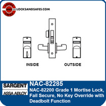 Sargent NAC-82285 Fail Secure Mortise Lock | Sargent NAC82285