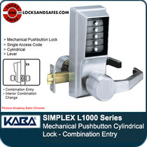 Simplex L1000 Cylindrical Lock | Simplex L-1000 Pushbutton Lock