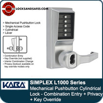 Simplex L1000 with Privacy | Simplex L 1000 Privacy Lock