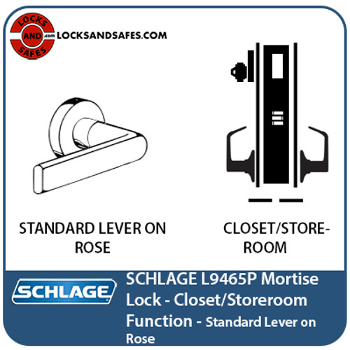 Schlage L9465 Mortise Lock | Schlage Closet Lock