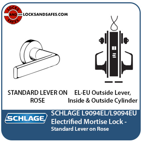 Schlage L9094 Mortise Lock | Schlage Double Cylinder Locks