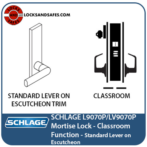 Schlage L-9070P Mortise Lock | Schlage School Security Solution