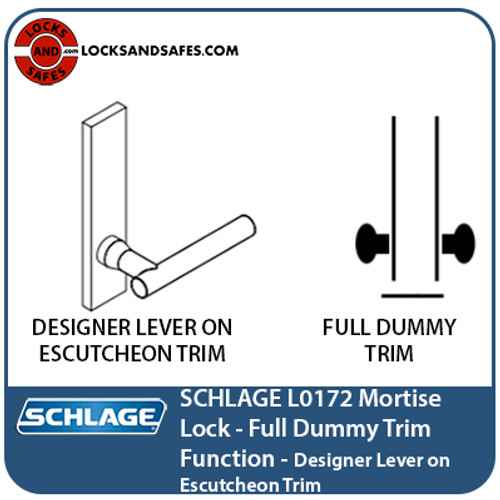 Schlage L0172 Mortise Lock | Schlage M Designer Series Lever