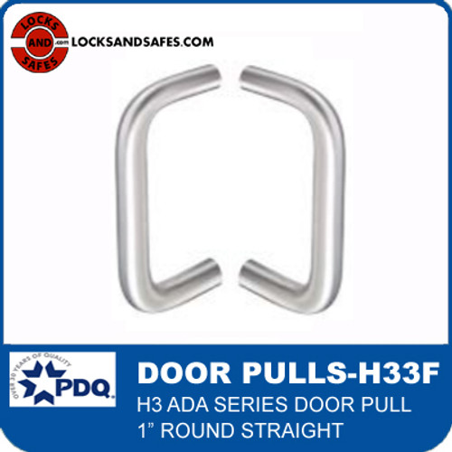 Glass Door Pulls | PDQ H33F Door Pulls | Entry Door Pulls