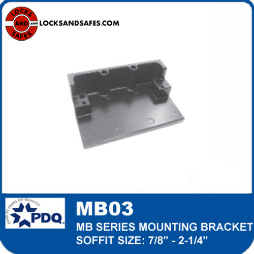 Mounting Bracket - Soffit Size 7⁄8" - 2-1⁄4" (Included as pair) | PDQ MB03