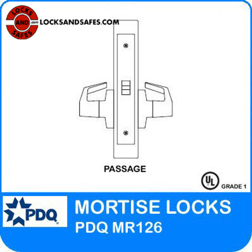 Grade 1 Passage Mortise Locks | Schlage L9010 Mortise Locks | PDQ MR126 | Schlage Mortise Locks | F-Sectional Trim