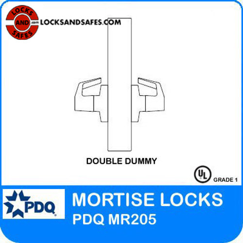 Double Dummy | PDQ MR205 Mortise Locks | Commercial Door Lock | Security Lock | J Series Sectional Trim