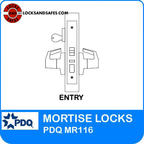 Entry Locks Mortise Grade 1 Single Cylinder | Schlage L9050 Mortise Locks | PDQ MR 116 | Schlage Mortise Locks | J Wide Escutcheon Trim