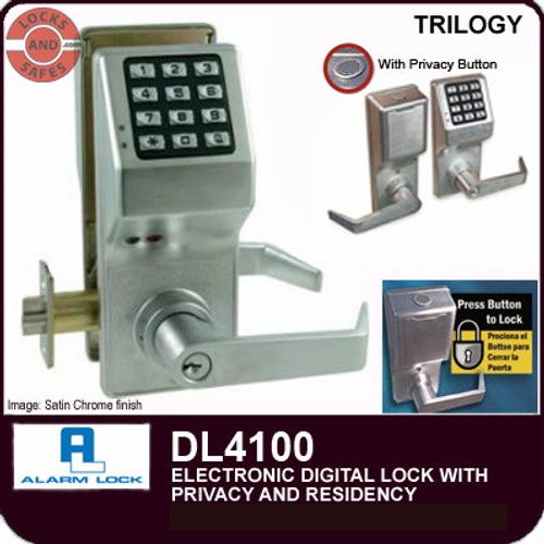 Alarm Lock Trilogy Electronic Digital Locks with Privacy & Residency | Alarm Lock DL4100 | Alarm Lock DL4100IC