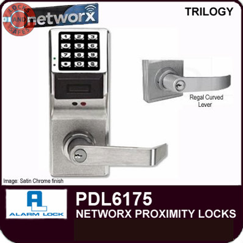 Alarm Lock Trilogy Networx Digital Proximity Locks with Regal Curved Lever | Alarm Lock DL6175 | Alarm Lock DL6175IC Interchangeable Core Lock