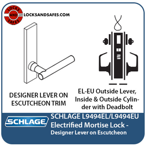 Schlage L9473P 18N 626 Dormitory/Bedroom Mortise Lock with Deadbolt, Satin  Chrome Finish