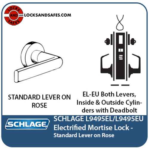 Schlage L9495 Electrified Mortise Lock with Vandlgard Function