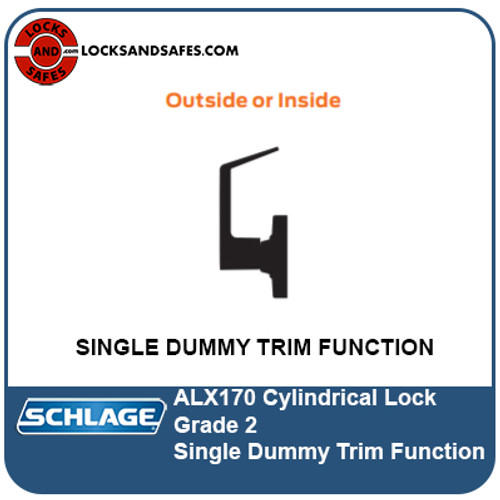 Schlage ALX170 SIngle Dummy Trim | SchlageALX170 Cylindrical Lock