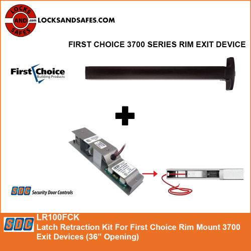 SDC LR100FCK | Electric Latch Retraction for First Choice Exit Device