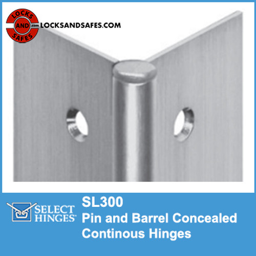 Select SL300 Pin and Barrel Concealed Continous Hinges | Hager 790-900 Cross Reference