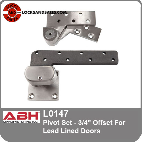 ABH L0147 Pivot Set - 3/4" Offset For Lead Lined Doors | ABH L147