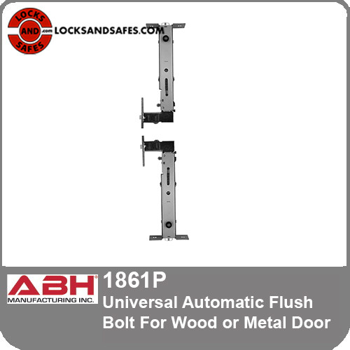 ABH 1861P Universal Automatic Flush Bolt | Woor Or Metal Door, Pair, Top and Bottom Bolt