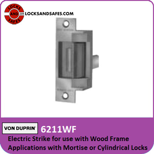 Von Duprin 6211WF - Electric Strike for use with Wood Frame Applications with Mortise or Cylindrical Locks