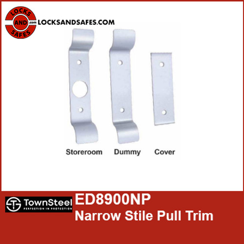 Townsteel ED8900NP Narrow Stile Pull Exit Trim For 9700, 8900 and 3700 Rim and SVR Exit Devices