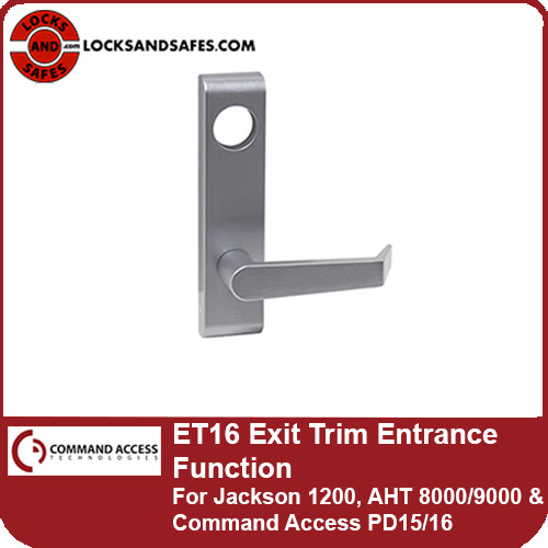 Command Access ET16 Exit Trim Entrance Function | For Jackson 1200, AHT 8000/9000 & Command Access PD15/16 Exit Devices