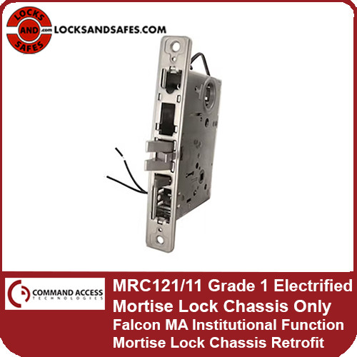 Command Access MRC121/11 Grade 1 Electrified Mortise Lock Chassis Only | Direct Retrofit For Falcon MA Institutional Mortise Lock Chassis | MRC1 Series Mortise Lock