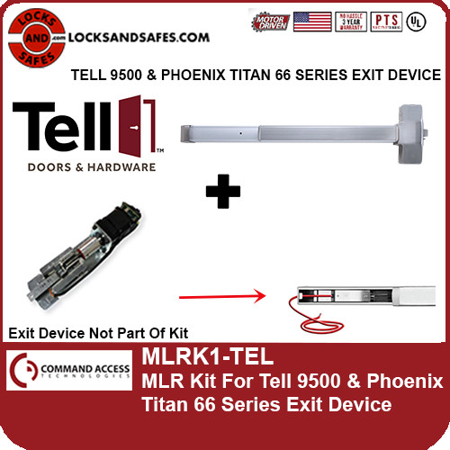 Command Access MLRK1-TEL | Motorized Latch Retraction (MLR) Kit for Tell 9500 and Phoenix Titan 66 Series Exit Device