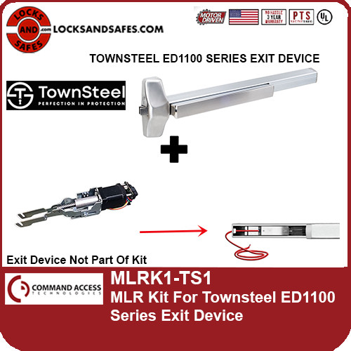 Command Access MLRK1-TS1 | Motorized Latch Retraction (MLR) Kit for Townsteel ED1100 Series Exit Device