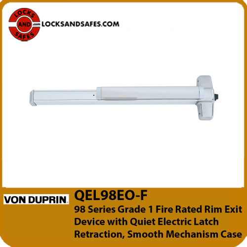 Von Duprin 98 Fire Rim Exit Device Quiet ELR | Von Duprin QEL 98 Fire Rim Exit Device